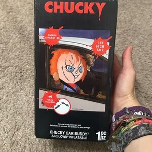 Halloween Horror car buddy Childs play Chucky blow up inflatable hot topic movie